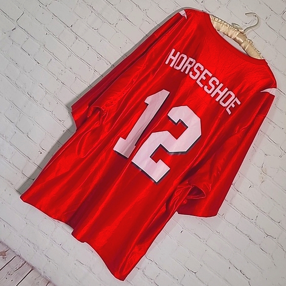 Horseshoe Casino Southern Indiana "The Boat" Red White Jersey #12 Mens Size 2XL - Picture 5 of 13